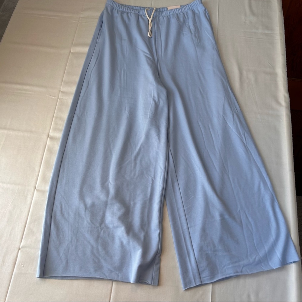 SO Wide Leg Drawstring Sweatpants Women’s XL Baby Blue Comfort Spring New Lounge